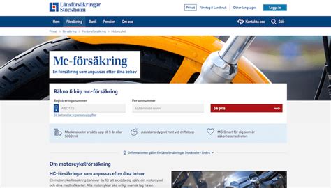 mc försäkring återsidige.